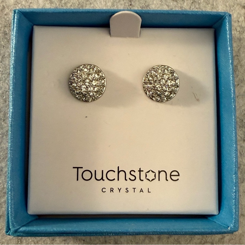 TOUCHSTONE CRYSTAL by Swarovski, Must Have Pave Studs, NEW in Box, Item # 2894EF